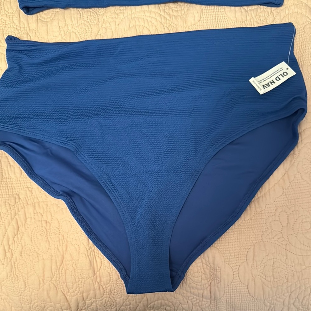 Blue Textured Bikini Set - Picture 2 of 10